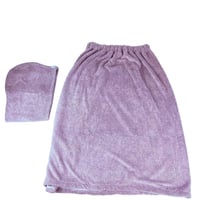 طقم استحمام الحمام 2 في 1 – بنفسجي فاتح