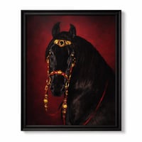 لوحه جداريه فخمه باطار اسود فاخر