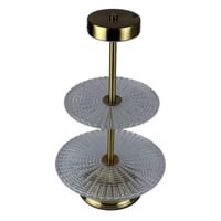 ستاند تقديم كريستال مضيء بطبقتين