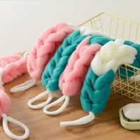 ليفة استحمام مجدولة بشكل ضفيرة