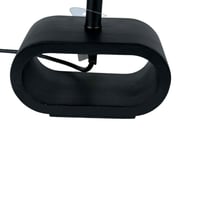 أباجورة طاولة بتصميم عصري - قاعدة بيضاوية سوداء