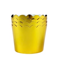 أكواب كب كيك ورقية ذهبية فاخرة