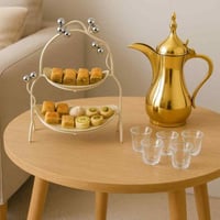 ستاند معدني دورين بلون بيج أنيق، عملي ومناسب لترتي...