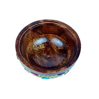 طقم علب تقديم خشبية بغطاء زجاجي - 3 قطع