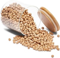 علبة زجاجية مع اغطية