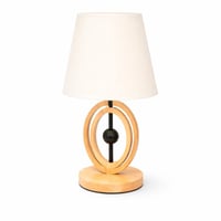 مصباح طاولة جانبي خشبي بتصميم عصري للغرف النوم