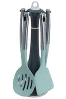 طقم ملاعق سيليكون مع حامل