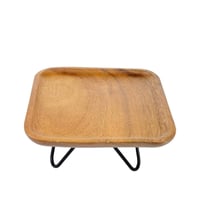 صينية تقديم من خشب الأكاسيا الطبيعي