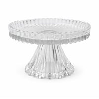 ستاند تقديم كريستال بقاعدة فاخرة للحلويات والفواكه