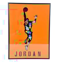 لوحة جدارية فنية بتصميم جوردان مع شخصيات ليغو