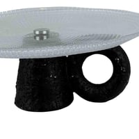 صينية تقديم ديكورية بقاعدة سيراميكية وتصميم فني عص...