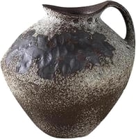 مزهرية فخارية يدوية بتصميم فينتاج – لمسة كلاسيكية...