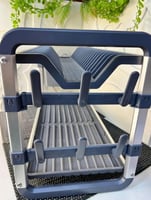 رف تجفيف الأطباق بطابقين