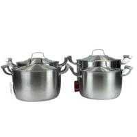 قدر ألمنيوم فاخر بغطاء ستانلس ستيل 304