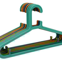 مجموعة شماعات بلاستيكية ملونة (6 قطع) – تصميم عملي...