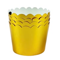 أكواب كب كيك ورقية ذهبية فاخرة