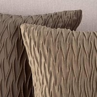 وسادة تزيين بلون موحد ونقش بارز