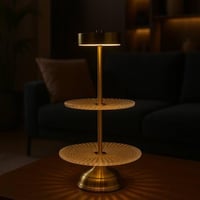 ستاند تقديم كريستال مضيء بطبقتين