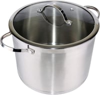 قدر طبخ من الستانلس ستيل مانع للالتصاق – 22 سم