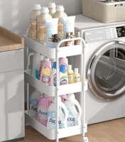 عربة تخزين متحركة- بثلاث طبقات