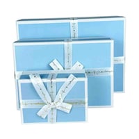 صناديق هدايا مستطيلة فاخرة بألوان متعددة – طقم 3 أ...