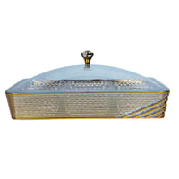 لبة تقديم مستطيلة بغطاء فاخر