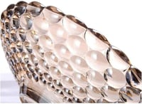 صحن فواكه أنيق – زجاجي مع قاعدة معدنية – لتقديم ال...