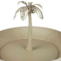 طبق تقديم بنقشة نخلة — تصميم أنيق للضيافة