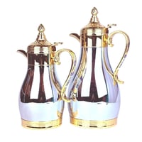 طقم دلال ضيافة فاخرة بلمسات ذهبية – مقاسين 0.5 لتر...