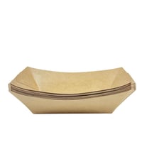 حاويات تقديم طعام كرافت ورقية (طقم 6 حبات)