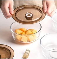 طقم أوعية زجاجية مقاومة للحرارة 3 قطع