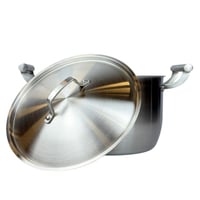 قدر ألمنيوم فاخر بغطاء ستانلس ستيل 304