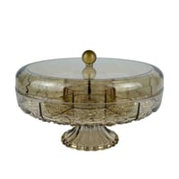 طبق مكسرات بغطاء