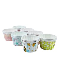 أكواب ورقية مزخرفة للكب كيك