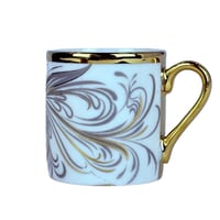 طقم اكواب مزخرفة ـ 6 اكواب مع سيسر