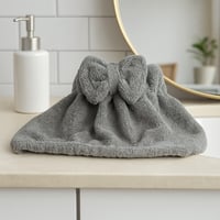 منشفة شعر مايكروفايبر بفيونكة