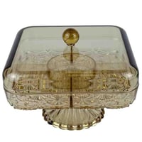 طبق مكسرات بغطاء