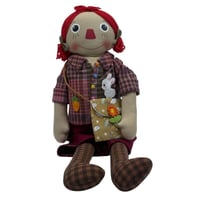 دمية قماشية بتصميم مزارع الأرنب