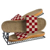 شبشب منزلي صيفي بنقشة مربعات