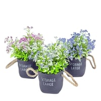 نباتات صغيرة من البلاستيك الاصطناعي زهرة وهمية في...