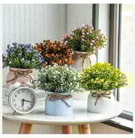 نباتات صناعية بفازات أنيقة – ديكور للمنزل، مثالية...