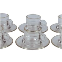 طقم فناجين زجاج 12 قطعة