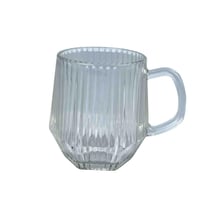 طقم أكواب زجاجية شفافة مخططة – 6 قطع