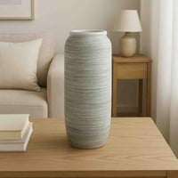 فازة سيراميك رمادية فخمة – لمسة فنتج أنيقة