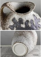 مزهرية فخارية يدوية بتصميم فينتاج – لمسة كلاسيكية...