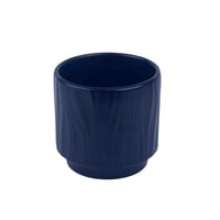 فازة سيراميك دائرية – بتصميم خطوط مموجة | اللون: أ...