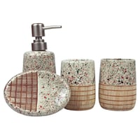 طقم إكسسوارات حمام فاخر من 4 قطع