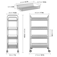عربة تخزين متحركة متعددة الاستخدامات