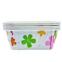 علب ورقية مستطيلة مزخرفة بالزهور