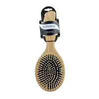 فرشاة شعر خشبية طبيعية